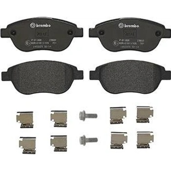 Přední brzdové destičky Brembo pro Citroen Berlingo, C3, C4, Xsara, Xsara Picasso (P61068, 1613704080)