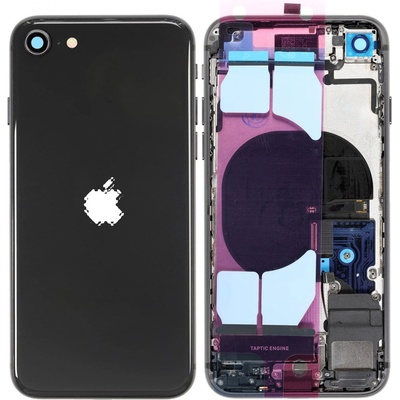 Kryt Apple iPhone SE (2nd Gen 2020) Zadní Housing s Malými Díly černý
