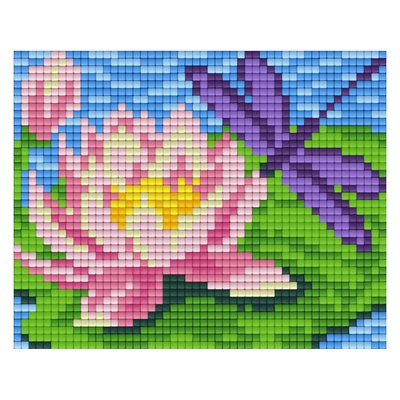 Bright Toys Мозайка с пиксели Bright Toys, 40x50 пиксела - Водна лилия (BT50011-Lily)