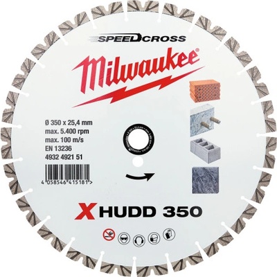 Milwaukee Diamantový rozbrušovací kotouč 350 mm 4932492151