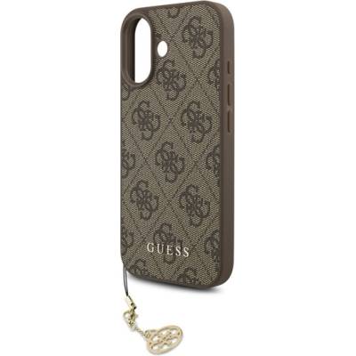 CG Mobile iPhone 17 GUESS 4G CHARMS пластмасов протектор за телефон, текстилен заден капак, държач за телефон, BARNA GUHMP17SGF4GCW (GUHMP17SGF4GCW)