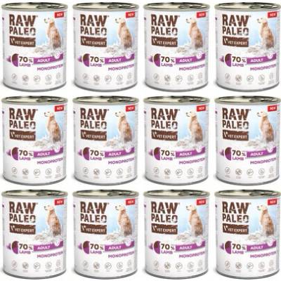 Raw Paleo Monoprotein Lamb Adult 12 x 800 g