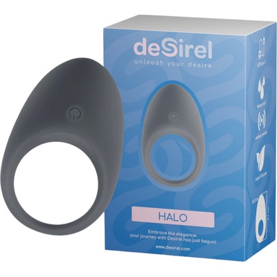 Desirel Halo - интелигентен вибриращ пенис ринг (черен)