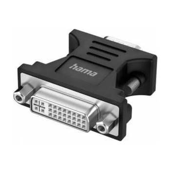 Hama Адаптер HAMA, VGA / мъжко - DVI / женско, Full HD 1080 p, Черен, HAMA-200341