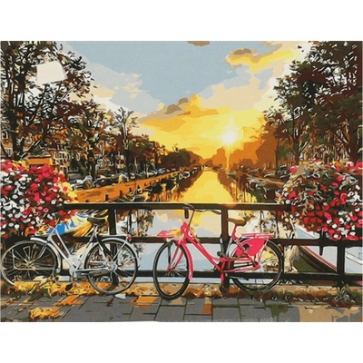 KIK Malování podle čísel 50 x 40 cm jízdní kola KX4497_6