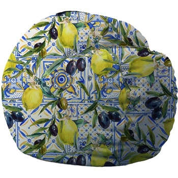 Image 1 of PUFRELAX Барбарон 600л. King Size, Mediterranean Vibe, Перящ се калъф, Пълнеж с микс от мемори пяна и дунапрен, Принт (PUF-M-K-PTM-MEV)