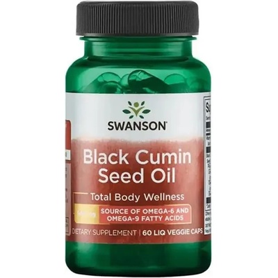 Swanson Black Cumin Seed Oil, 500 mg, 60 капсули, Swanson (SWE063)