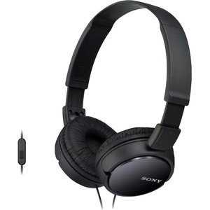 Sony MDR-ZX110APB with microphone black (MDRZX110APB.CE7) Слушалки