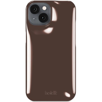 Holdit Гръб Holdit Puffy за iPhone 16e/15/14/13 - Chocolate