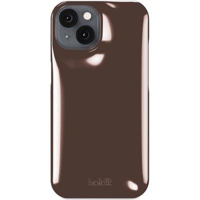 Holdit Гръб Holdit Puffy за iPhone 16e/15/14/13 - Chocolate