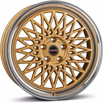 BORBET B 8x18 5x112 ET45 gold lip polished