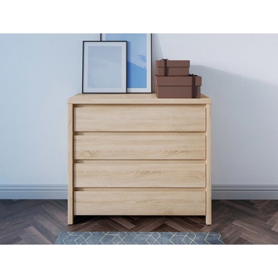 Black Red White Скрин с четири чекмеджета kaspian kom4s