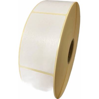 Papierová Etiketa 45 mm x 70 mm, Pololesklý papier, Biela, Dutinka 40 mm, 2000 ks/kotúč, Permanentné lepidlo, Priemer kotúča 158 mm