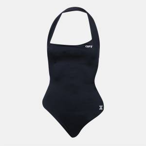 OFF WHITE Women's One Piece Swimsuit - Black White - sportihobi - 309,00 лв