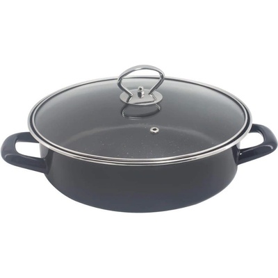 Rosberg 26 см индукционна тава и тенджера с мраморно покритие 2в1 Rosberg модел R51222A26CT (R51222A26CT)