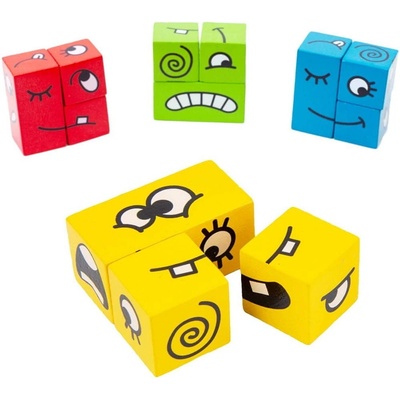 Alum Puzzle stavebné kocky FACEMATCH