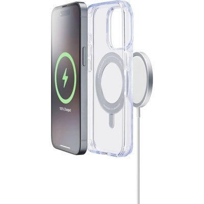 Калъф Cellularline - Spin Mag, iPhone 16 Pro Max, MagSafe, прозрачен (SPINMAGIPH16PRMT)