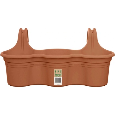 Florus Balkónový kvetináč Mediterran Hanger Trio terakota 52 x 26,2 x 24 cm