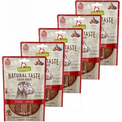 GranataPet Natural Taste Edler Snack Kůň 5 x 90 g