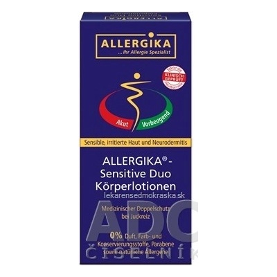 Allergika Sensitive Duo Lipolotio Sensitive 200 ml + Hydrolotio Sensitive 200 ml darčeková sada