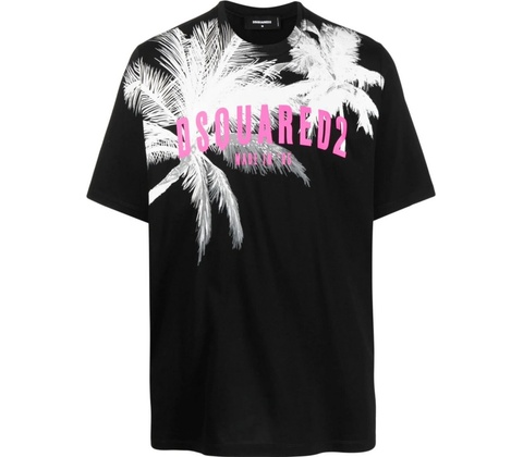 Dsquared2 Palms Black tričko