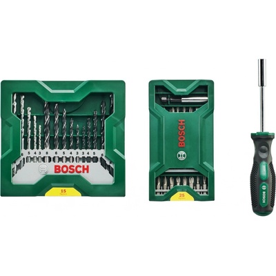 Sada bitov Bosch Accessories Mini X-Lin 2607017655 41-dielna vr. skrutkovača s držiakom bitov
