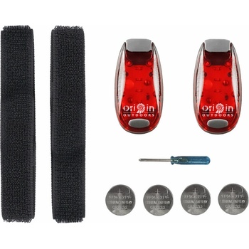 Origin Outdoors Произход на открито led светлина за клипс червена 2 броя (040608)