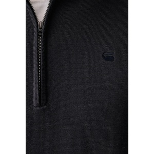 G-Star RAW пуловер с ниско поло мъжки с памук Core refined half zip (D30783.E813)
