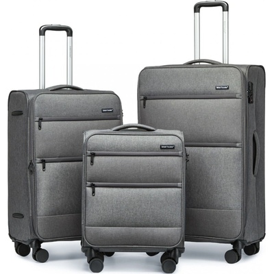 KONO British Traveller set sivá 40L 75L 117L