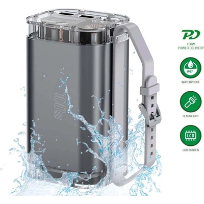 4smarts Външна Батерия, 4Smarts Lucid Ultra 100W PD/QC3.0 40000 mAh, Сив (540100)