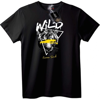 NOONEBRAND Тениска Дивък тигър Fiera Soul - 5XL, Black