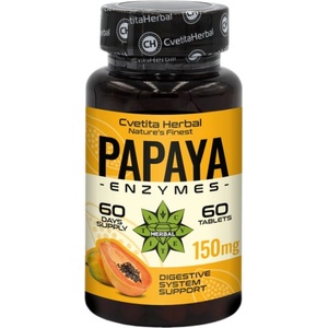 Cvetita Herbal Papaya Enzymes [60 Таблетки]
