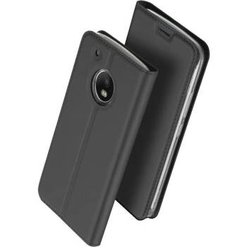 Dux Ducis Кожен Калъф за Moto G5, DUX DUCIS Skin Pro Book Case, Тъмно Сив (6934913097502)