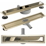 Rea Комплект душ канал с капак 100 см Rea Neo Pure Mirror Pro златен (5902557368358)