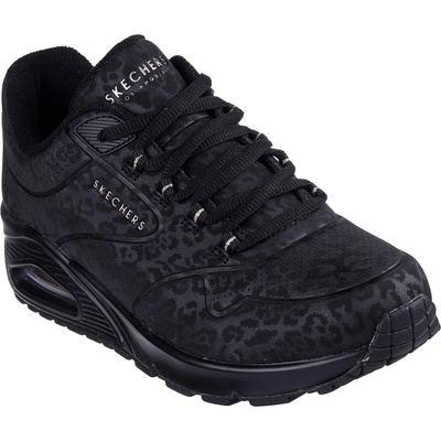 Skechers Дамски маратонки Skechers UNO Stand On Air Trainers Womens - Black/Leopard