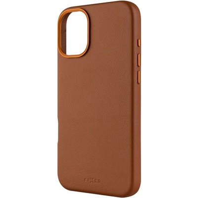 FIXED Калъфи за телефон FIXED MagLeather с поддръжка на MagSafe за Apple iPhone 16 Plus, кафяв FIXLM-1401-BRW (FIXLM-1401-BRW)