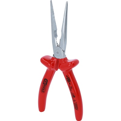 Ploché kulaté kleště KS Tools, 1000 V, 200 mm, ponorná izolace