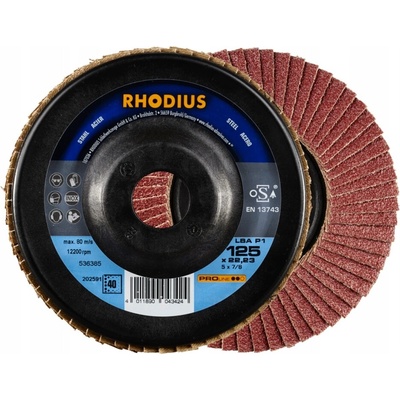 Rhodius Lamelový brúsny kotúč 125 x 22,23 mm P40 202591