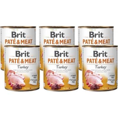 Brit Брит пате и месо от пуйка 6x800г