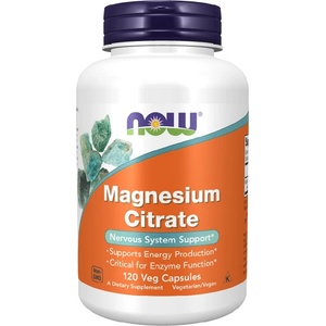 NOW NOW Magnesium Citrate 400mg, 120 Veg Capsules - fitnesdobavki - 31,10 лв