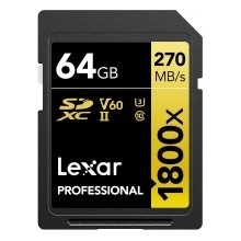 Lexar SDXC UHS-II 64GB LSD1800064G-BNNNG