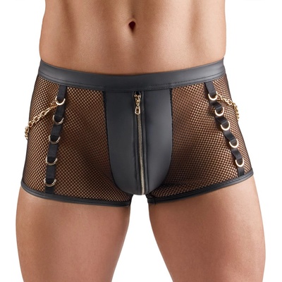 Svenjoyment Wetlook Emphasising Net Pants with Rings 2133601 Black XXXL