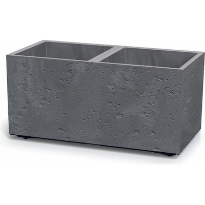 Prosperplast Kvetináč Sierra Case Beton Effect - Marengo - 77 x 38,5 cm