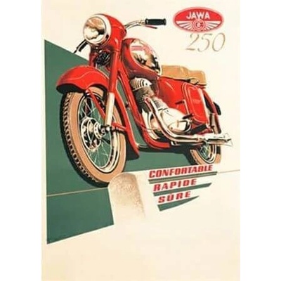 Jawa 250 - ceduľa 30cm x 20cm Plechová tabuľa