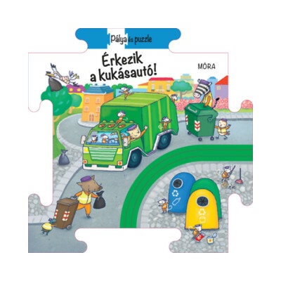 Puzzle és pálya - Érkezik a kukásautó