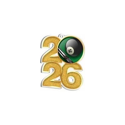 Poháry Bauer Akrylátová medaile MDA2026M04 Biliard