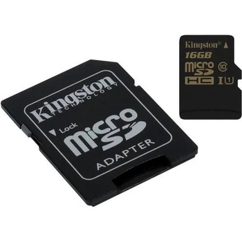 Kingston microSDHC Gold 16GB Class 10 UHS-I U3 SDCG/16GB