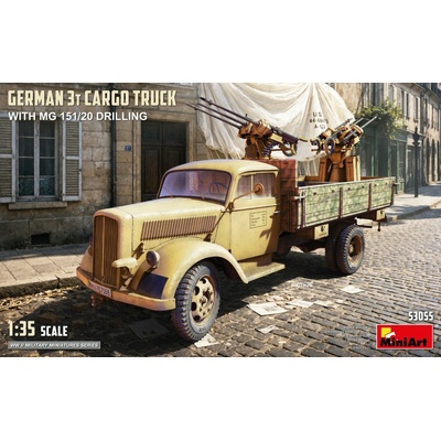MiniArt German 3t Cargo Truck with MG 151/20 Drilling 1:35