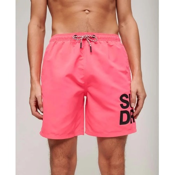 Superdry Бански гащета Superdry Sportswear Logo 17´´ swimming shorts - Pink (Shocking Pink)