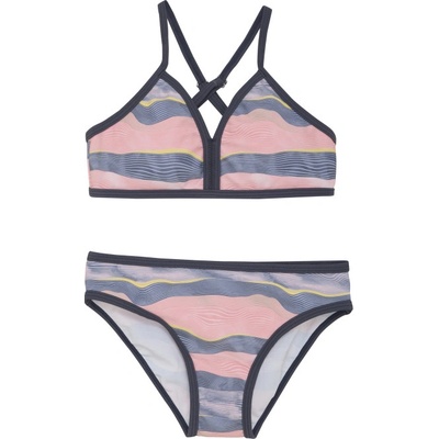 Color Kids-Jr. Bikini AOP-5039-Plumeria Růžová